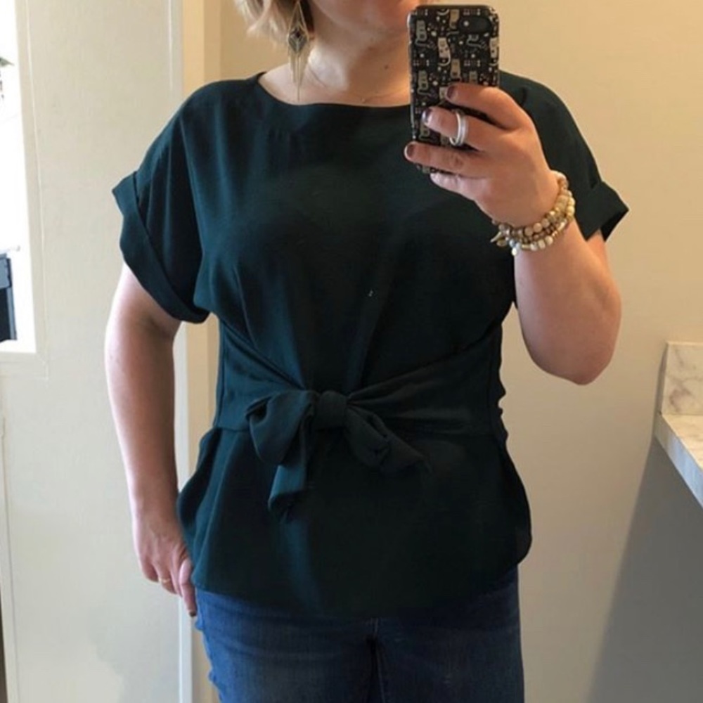 West Kei dark green Julianne top